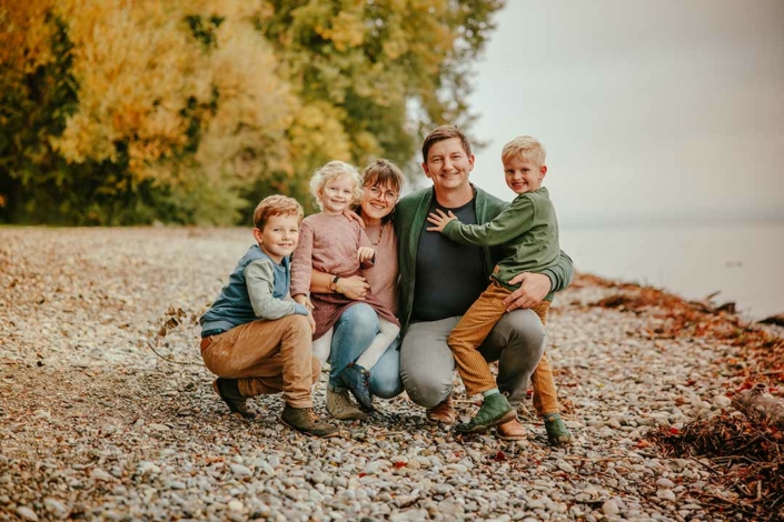 Familienfoto am Bodensee